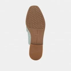 DOLCEVITA PELA FLATS MINT RAFFIA