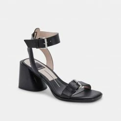 DOLCEVITA AMAYA HEELS BLACK LEATHER