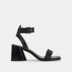 DOLCEVITA AMAYA HEELS BLACK LEATHER