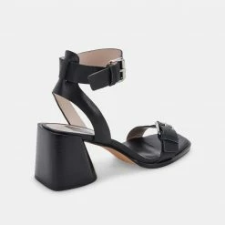 DOLCEVITA AMAYA HEELS BLACK LEATHER