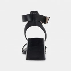 DOLCEVITA AMAYA HEELS BLACK LEATHER