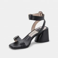 DOLCEVITA AMAYA HEELS BLACK LEATHER