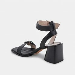 DOLCEVITA AMAYA HEELS BLACK LEATHER