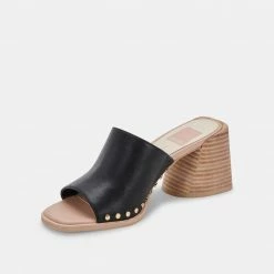 DOLCEVITA AMINO HEELS BLACK LEATHER