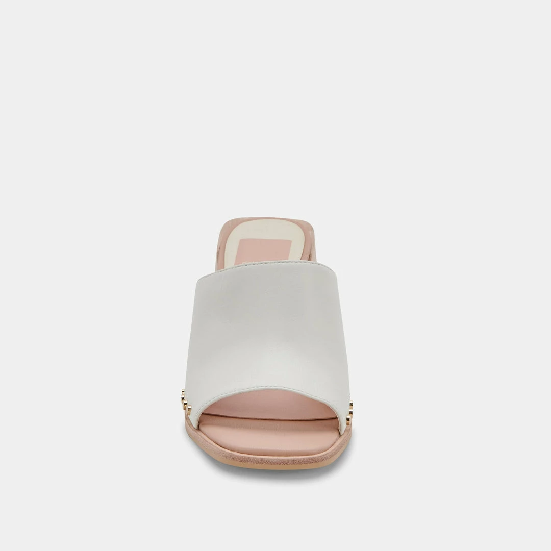 Recurate RESALE AMINO HEELS IN WHITE LEATHER - Re:vita