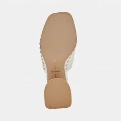 Recurate RESALE AMINO HEELS IN WHITE LEATHER - Re:vita