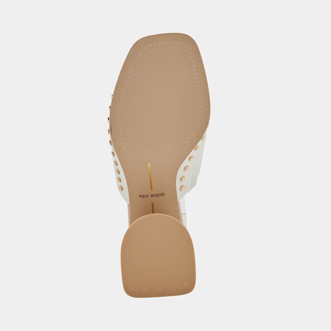 Recurate RESALE AMINO HEELS IN WHITE LEATHER - Re:vita