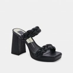 DOLCEVITA SANDALS ASHBY HEELS BLACK STELLA