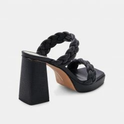 DOLCEVITA SANDALS ASHBY HEELS BLACK STELLA