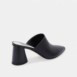DOLCEVITA HEELS AYDIN MULES BLACK LEATHER