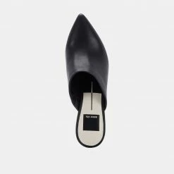 DOLCEVITA HEELS AYDIN MULES BLACK LEATHER