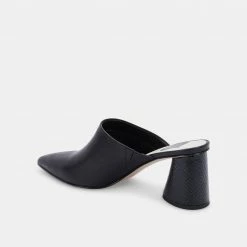 DOLCEVITA HEELS AYDIN MULES BLACK LEATHER