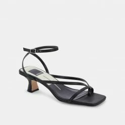 DOLCEVITA BAYLOR HEELS BLACK LEATHER