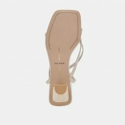 DOLCEVITA SANDALS BAYLOR HEELS IVORY LEATHER