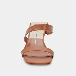 DOLCEVITA BERTIE HEELS CEDAR LEATHER SANDALS