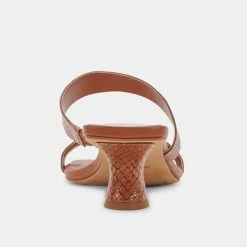 DOLCEVITA BERTIE HEELS CEDAR LEATHER SANDALS