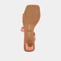 DOLCEVITA SANDALS BERTIE HEELS CORAL PATENT STELLA