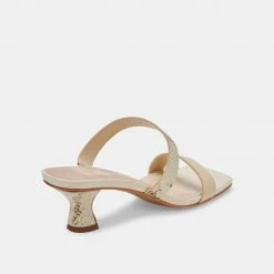 DOLCEVITA BERTIE HEELS CREAM LEATHER