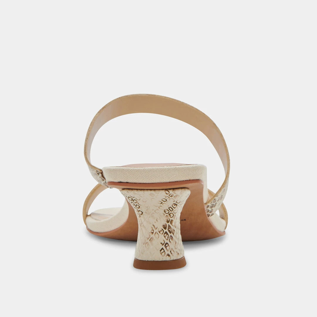 DOLCEVITA BERTIE HEELS CREAM LEATHER