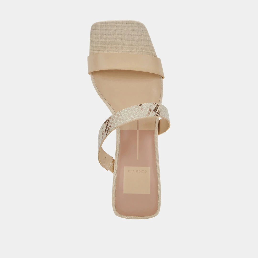 DOLCEVITA BERTIE HEELS CREAM LEATHER