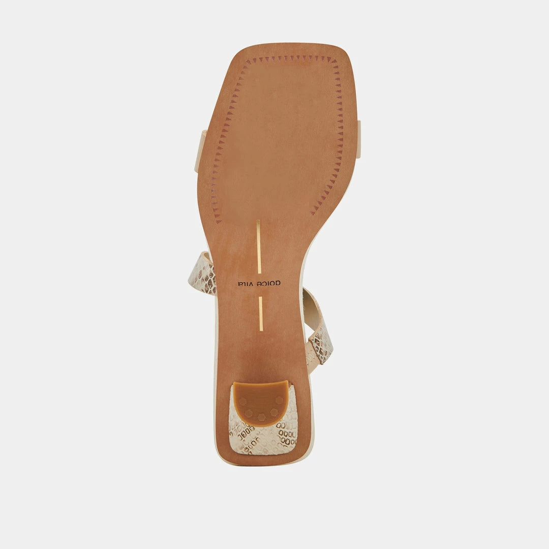 DOLCEVITA BERTIE HEELS CREAM LEATHER