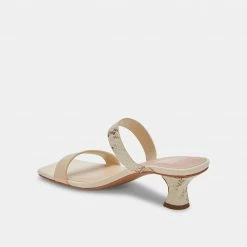 DOLCEVITA BERTIE HEELS CREAM LEATHER
