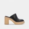 DOLCEVITA CAMDIN HEELS BLACK LEATHER