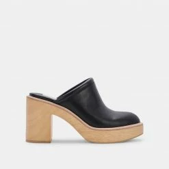 DOLCEVITA CAMDIN HEELS BLACK LEATHER