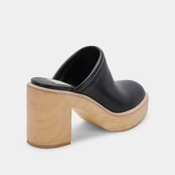 DOLCEVITA CAMDIN HEELS BLACK LEATHER