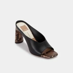 DOLCEVITA DESI HEELS BLACK LEATHER