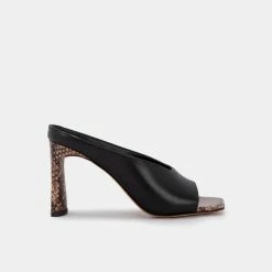DOLCEVITA DESI HEELS BLACK LEATHER