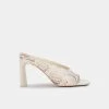 DOLCEVITA DESI HEELS BONE SNAKE PRINT LEATHER