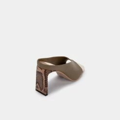 DOLCEVITA DESI HEELS OLIVE LEATHER