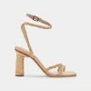 DOLCEVITA DEVIN HEELS LT NATURAL RAFFIA