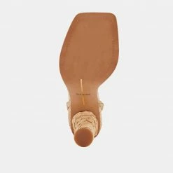 DOLCEVITA DEVIN HEELS LT NATURAL RAFFIA
