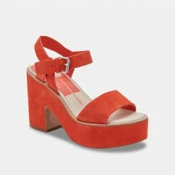 DOLCEVITA ELLY HEELS PERSIMMON SUEDE