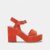 DOLCEVITA ELLY HEELS PERSIMMON SUEDE