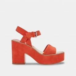 DOLCEVITA ELLY HEELS PERSIMMON SUEDE