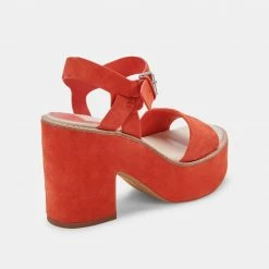 DOLCEVITA ELLY HEELS PERSIMMON SUEDE