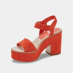 DOLCEVITA ELLY HEELS PERSIMMON SUEDE