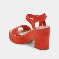 DOLCEVITA ELLY HEELS PERSIMMON SUEDE