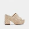 DOLCEVITA ELORA HEELS LT NATURAL RAFFIA
