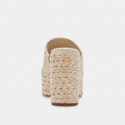 DOLCEVITA ELORA HEELS LT NATURAL RAFFIA