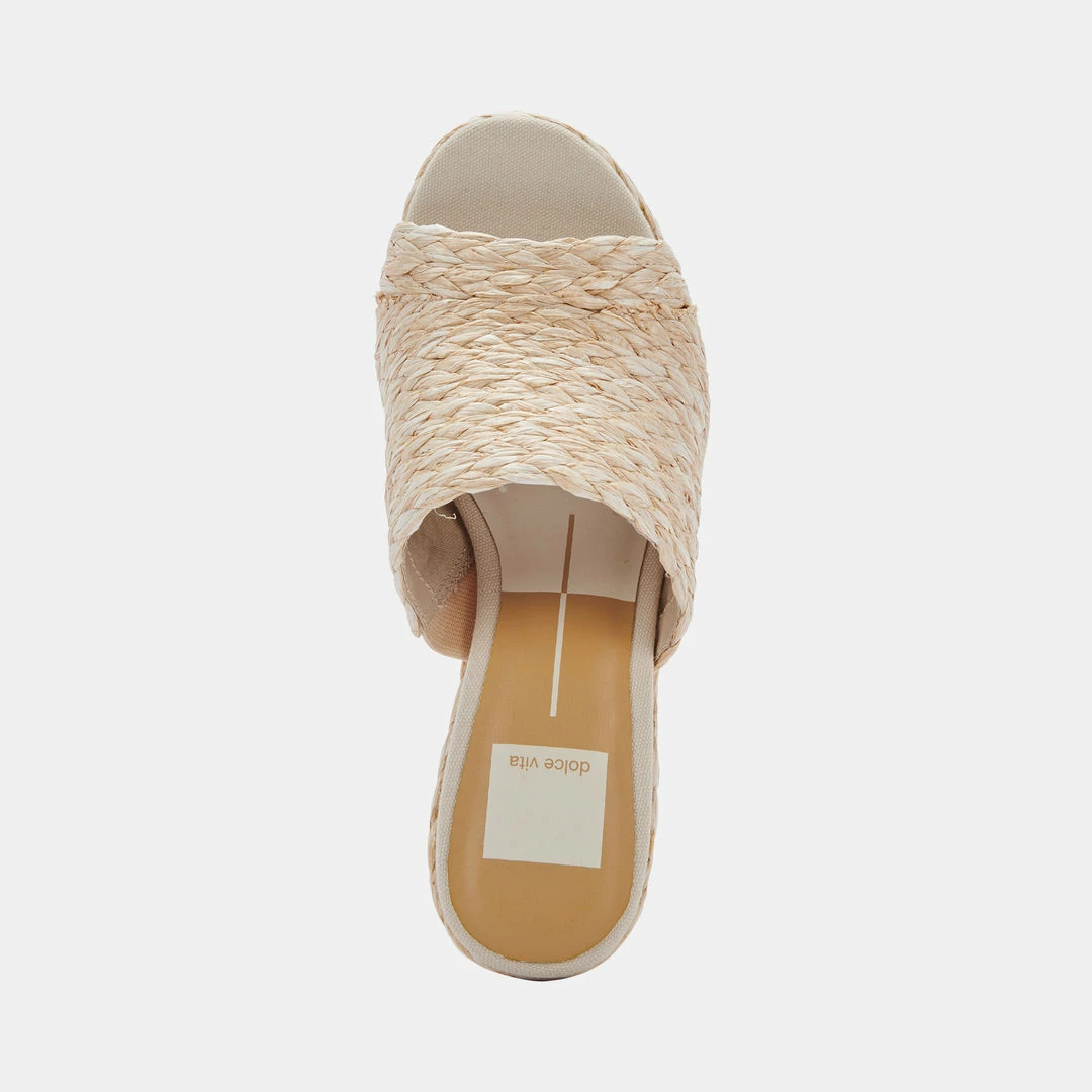 DOLCEVITA ELORA HEELS LT NATURAL RAFFIA