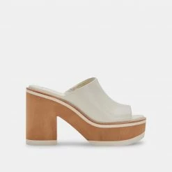 DOLCEVITA EMERY HEELS IVORY LEATHER