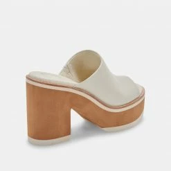 DOLCEVITA EMERY HEELS IVORY LEATHER