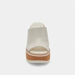 DOLCEVITA EMERY HEELS IVORY LEATHER