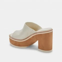 DOLCEVITA EMERY HEELS IVORY LEATHER