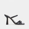 DOLCEVITA FORT HEELS BLACK EMBOSSED STELLA