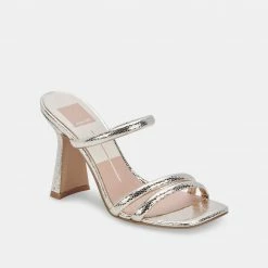 DOLCEVITA FORT HEELS LIGHT GOLD CRACKLED STELLA